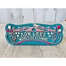 Ron Lee sign world clowns display statue vintage picture