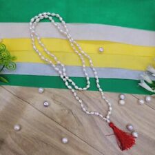 Pearl Moti Mala Certified Beautiful Rosary for Mantra Counting Mala For Pooja picture