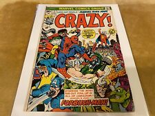 1972 Marvel Comics Crazy #1 Iconic Humor/Parody Issue Early App of Forbush Man picture