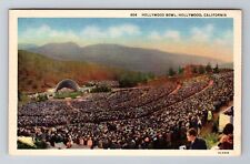 Hollywood CA- California, Aerial Hollywood Bowl, Antique, Vintage Postcard picture