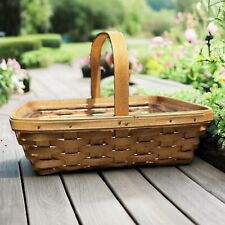 🌻Longaberger Year 2005 Wooden Basket with Handle. picture