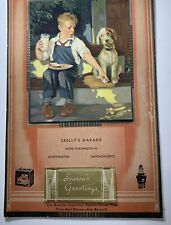 1936 Skelly Gas Oil Garage Calendar Sign Globe Auto Battery Worthington Mass picture