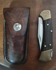 Vintage Buck 112 Lockback 2 Dot Folding Knife Hunting Hunter  picture