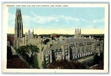 c1940's General View From Elm And High Streets New Haven Connecticut CT Postcard picture