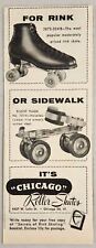 1955 Print Ad Chicago Roller Skates For Rink & Sidewalks Made in Chicago,IL picture