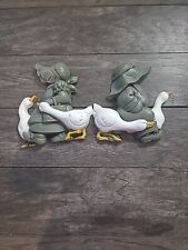 Vintage Homco  Boy & Girl With Ducks Wall Plaques  picture