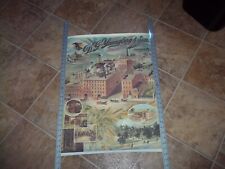 Vintage 1980ish YUENGLING BEER BREWERY POSTER SIGN Pottsville Pennsylvania Pa. picture