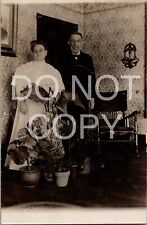 Postcard New Millport PA RPPC Reverend Pastor Sahm Wife Flora Clearfield County picture