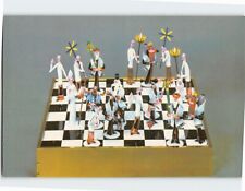Postcard Lampwork Chess Set by Gianni Toso The Corning Museum of Glass NY USA picture