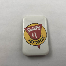 VTG ~ SHARPS #1, KEEP YOUR EDGE / Advertising Logo Button Pinback picture
