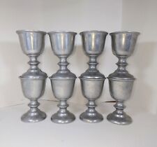 8 Vintage Wilton Armetale RWP Wine/Water Goblet Matte Finish 5inches Tall VGood picture