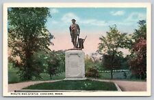 Postcard MA Concord Minute man Statue WB UNP A5 picture