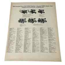 1969 Toro Tractor Dealership List CT MA RI Original Vintage Print Ad picture