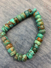 Excellent Tibetan Natural Turquoise Disc Beads Prayer Bracelet picture