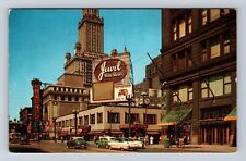 Chicago IL-Illinois, State & Randolph Street, Walgreens, Vintage Postcard picture