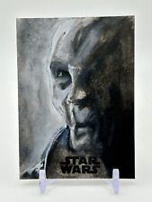 Topps Star Wars Supreme Leader  Snoke hand-drawn 1/1 Sketch Card picture
