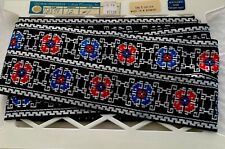 Vintage German Fabric Trim 5 yards of 2.25” Guitar Purse Camera Strapping Cotton picture