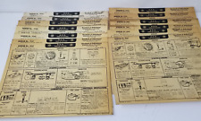 AEA Tune Up System Cards Dodge Six 1940s-1950s Illustrations Parts Set of 13 picture