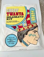 1973 TWA Airline - Chief Twanta Headband Kit - NIB Native American/Am. Indian picture