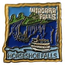 Vintage Niagara Falls Horseshoe Falls Maid of the Mist Travel Souvenir Pin picture