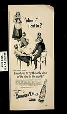 1946 Garrett's Virginia Dare Red White Wine Card Game Vintage Print Ad 23354 picture