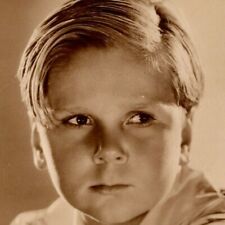 Vintage Jackie Cooper RPPC Post Card - Serious Face - MGM - VGC picture