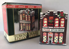 Vintage Coca Christmas Village Bottling Plant 1995 Ceramic Building Town Square picture