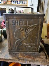 Aeronautica Vintage Shell Aviation Spirit Fuel Can picture