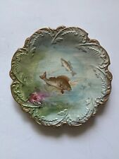 Antique 1890’s Empire Works Stoke On Kent Fish 8.25” Plate picture