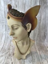 Flambro Mystic Fairy Figurine Four Seasons Fall Face Bust Signed 12” Tall picture