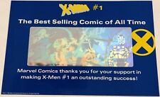 X-Men #1 Retail Store Promo Best Selling Comic of All Time Hologram Support Card picture
