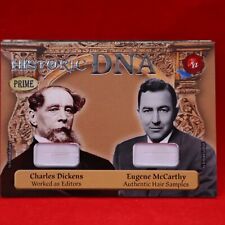 CHARLES DICKENS & E. McCARTHY 2024 HISTORIC AUTOGRAPHS PRIME DUAL DNA RELIC 5/17 picture