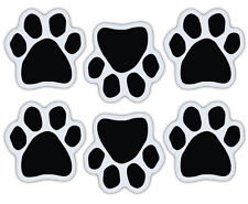 Mini Dog Paw Magnets (Set of 6) - Black - Decorate Your Car, Refrigerator, More picture