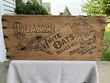 RARE Quaker Oats Rolled White Oats XL Shipping Crate Quaker Mill Co Ravenna Ohio picture