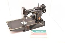 1950 SINGER 221 FEATHERWEIGHT SEWING MACHINE -W Case Vintage NO Peddle picture