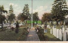 Postcard Soldiers Plot Riverview Cemetery Trenton NJ New Jersey picture