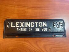 Rare 1958 Lexington Virginia VA SHRINE OF THE SOUTH License Plate Tag Topper picture