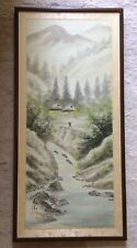 Antique /Vintage Chinese Hand Painted Art, Signed and Sealed With Vintage Frame picture