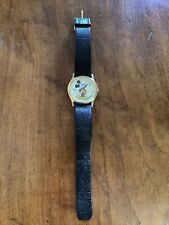 Seiko quarts Mickey Mouse Watch Leather Strap 740850 picture