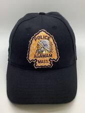Agawam Mass Police Dept Cap Hat Women S-M Youth M-L New Era Wool Acrylic Black picture