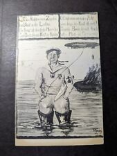 Mint Germany Military Poem Postcard Zeppelins Naval Ships Soldier picture