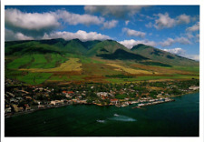 Ariel view Lahaina Harbor Hawaii Vintage Iconic Sought After Postcard Unposted picture