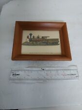 Framed Train Print Mogul Freight Locomotive 1878 VG picture