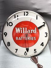 Vintage 15” Telechron Electric Willard Batteries Clock Original Condition HTF picture