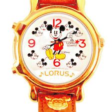 Mickey Disney Plays 2 Musical Tunes, NIB Unworn Lorus Seiko Vintage Watch $159 picture