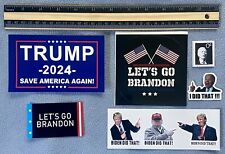 8 Piece Set Let's Go Brandon FJB Stickers Car Vinyl Decal Biden Trump 2024 picture
