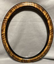 Antique Victorian Ebonized & Painted Wood Oval Frame  Fits 16.75