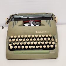 1955 Smith Corona Silent Super 5T Series Portable Vintage Typewriter Green Works picture