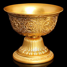 1pc 8cm Gilt Auspicious Eight Offering Cup Dharma Protector Cup Buddhist Supplie picture