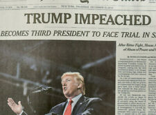 TRUMP IMPEACHED-New York Times Newspaper-December 19, 2019-NY Late Edition B1 picture
